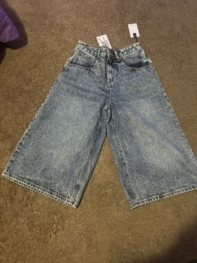Stylish Acid Wash Flare Jeans
